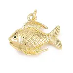 Brass Micro Pave Cubic Zirconia Pendants