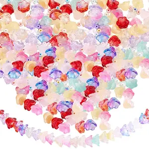 2 Strands Transparent Glass Beads Strands