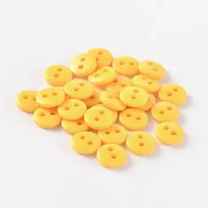 2-Hole Flat Round Resin Sewing Buttons for Costume Design