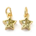 Brass Cubic Zirconia Charms