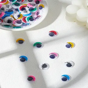 Half Round Plastic Doll Wiggle Eyes Cabochons