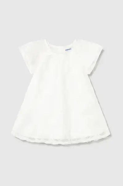 Dívčí šaty Mayoral bílá barva, mini, 1982