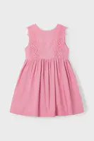 Dětské šaty s příměsí lnu Mayoral