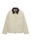 Pull&Bear Prechodná bunda  piesková / tmavohnedá