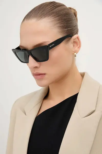 Sluneční brýle Jimmy Choo dámské, černá barva, 0JC5028