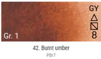 Akvarelové barvy Grand Godet – 42 Burnt Umber