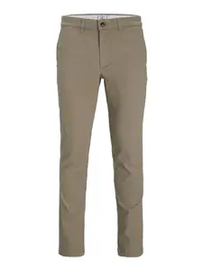 Jack & Jones Junior Nohavice 'JNRMarco Dave'  tmavobéžová