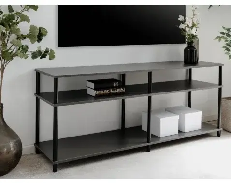 Široký regál/TV stolek Theo, antracitový