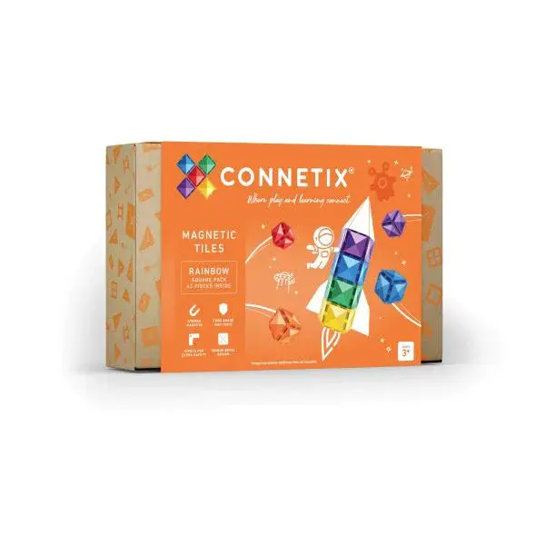 CONNETIX® Rainbow Square Pack magnetická stavebnice 42 ks