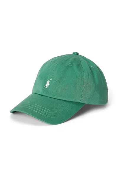 Kšiltovka Polo Ralph Lauren zelená barva, hladká, 323785653067
