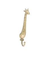 Nástěnný věšák Doing Goods Gloria Giraffe Hook žlutá barva