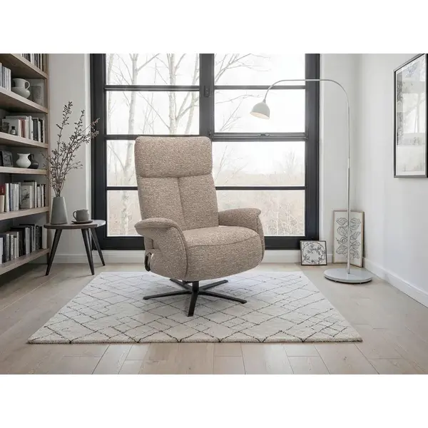 Sit & More RELAXAČNÍ KŘESLO, textil, cappuccino