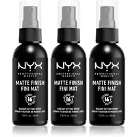 NYX Professional Makeup Makeup Setting Spray Matte fixačný sprej 3x60 ml