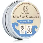 Suntribe Mini Zinc Sunscreen minerálny ochranný krém na tvár a telo SPF 50 Ocean Blue 15 g