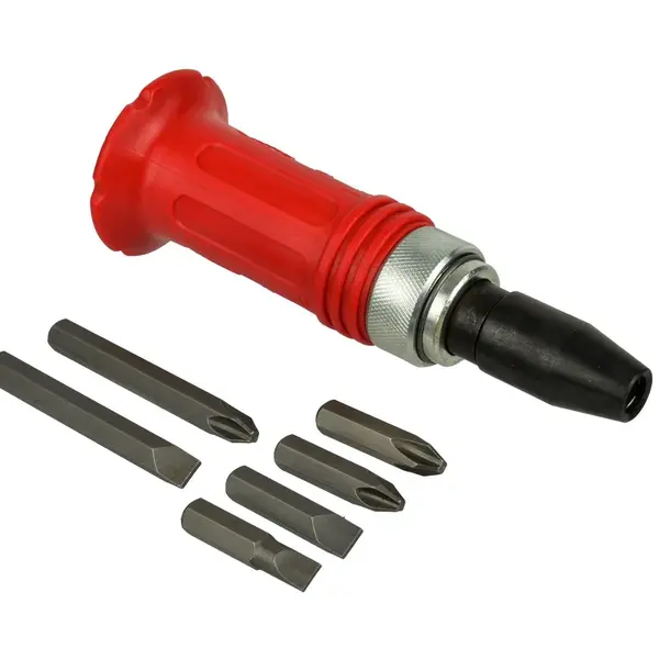 GEKO Úderový / rázový šroubovák na povolení šroubů- s adaptérem