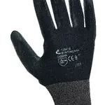 CERVA Rukavice BUNTING s vrstvou polyuretanu černé, vel. XL-10