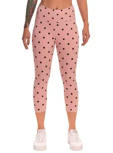 Meatfly dámské legíny Edna Pink Dots | Růžová | Velikost M