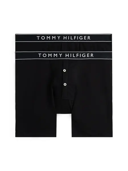 TOMMY HILFIGER Boxerky  čierna / biela