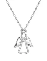 Evolution Group - Pavona Půvabný stříbrný náhrdelník Anděl se zirkonem 12104.1