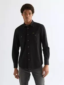 Pánská košile WRANGLER WESTERN SHIRT RINSE BLACK 112378427 Velikost: XL