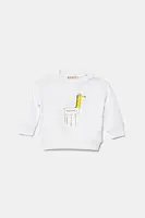 Dětská bavlněná mikina Marni MS304B SWEAT-SHIRT bílá barva, s potiskem, M01405