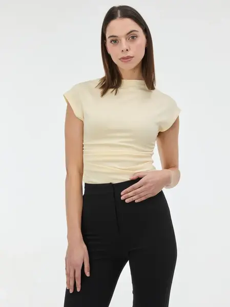 Žluté dámské tričko s krátkým rukávem ORSAY