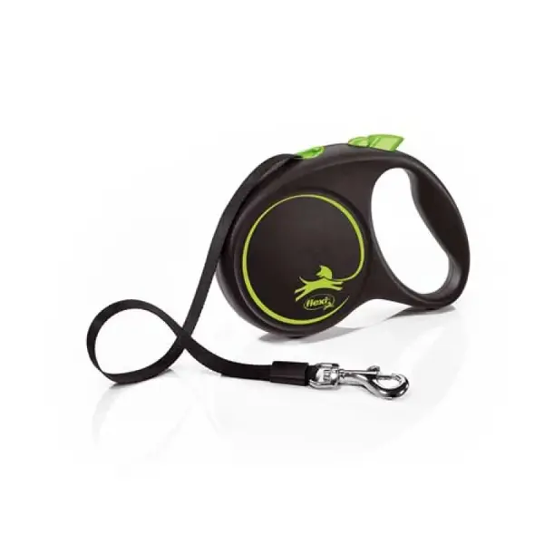 flexi Black Design M popruh 5m zelená do 25kg