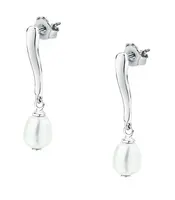 Morellato Visací stříbrné náušnice s říční perlou Perla SXU47