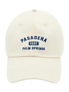 Pull&Bear Čiapka 'PASADENA'  krémová / enciánová