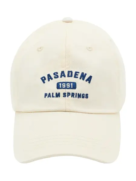 Pull&Bear Čiapka 'PASADENA'  krémová / enciánová