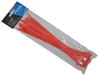 Stahovací pásky 5 x 250 mm, 50 kusů, žlutá barva - ASTA Barva: červená