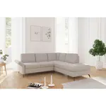 Sit & More ROHOVÁ SEDAČKA, textil, šedobéžová