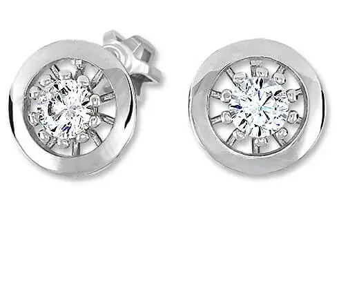 Soliter Půvabné stříbrné náušnice s krystaly 436 001 00530 04