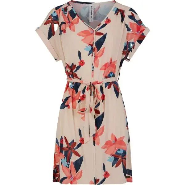 FUNDANGO PALMETTA Dámske voľnočasové šaty, béžová, veľkosť