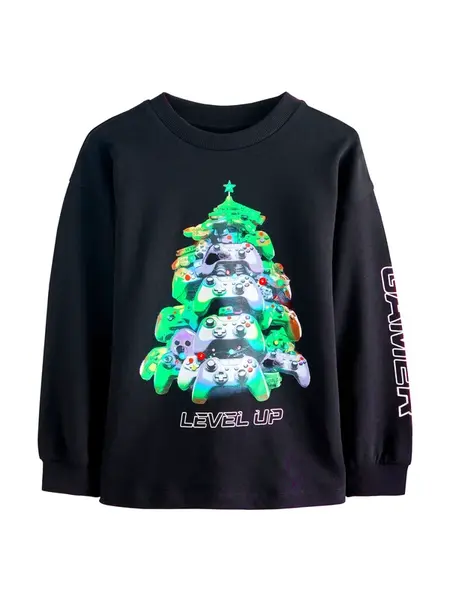 Next Tričko  zmiešané farby / čierna