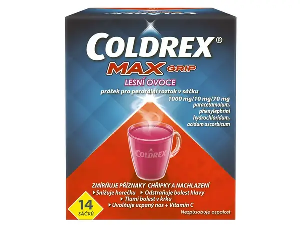 Coldrex MAXGrip Lesní ovoce sáčky 14 ks