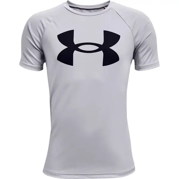 Under Armour Tech Big Logo SS Boys' T-Shirt - Light Grey