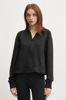 Mikina Calvin Klein Underwear dámská, černá barva, s kapucí, hladká, LV00QS7504