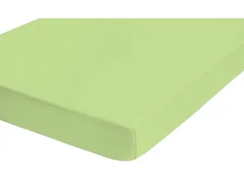 Napínacie prestieradlo Jersey Castell 90x200 cm, zelené%