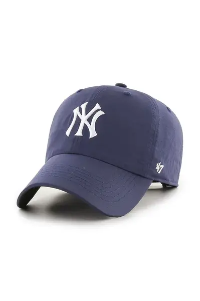 Kšiltovka 47 brand MLB New York Yankees tmavomodrá barva, hladká, B-BRRRC17BBU-NYA