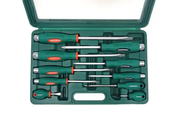 Sada úderových šroubováků, ploché a křížové, 10 kusů - JONNESWAY D70PP10S