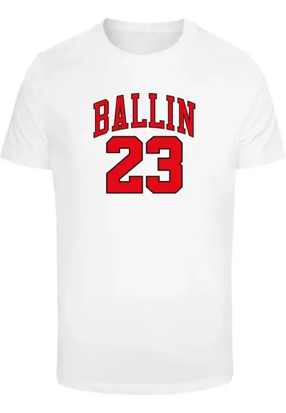 Mister Tee Tričko 'Ballin 23'  biela