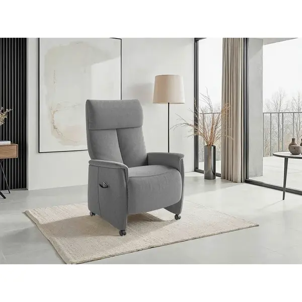 Sit & More RELAXAČNÍ KŘESLO, textil, antracitová