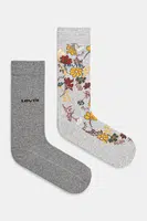 Ponožky Levi's 2-pack šedá barva, 37157-1207
