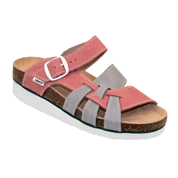 SANTÉ Dámské pantofle N/240/9/37/17/H/K/BP Růžová v.35