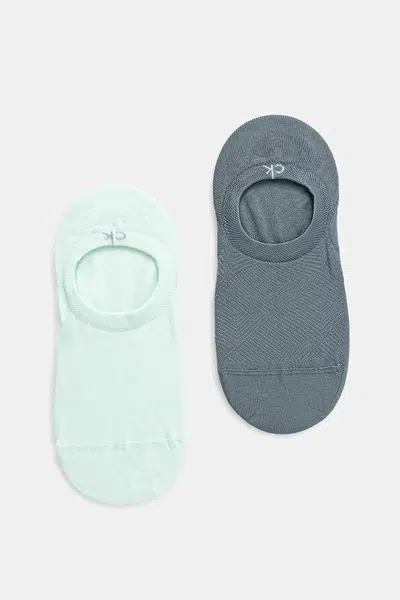 Ponožky Calvin Klein 2-pack dámské, zelená barva, 701232644
