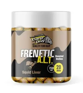 Carp only dipované boilies frenetic a.l.t. 20 mm 250 ml - oliheň játra