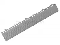 Plastový nájezd k modulárním dlaždicím, rovný, 38 x 5,9 x 1,8 cm, různá barva – Procarosa Barva: šedá, Provedení: samice