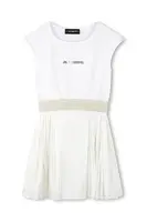 Dívčí šaty Karl Lagerfeld bílá barva, mini, Z30569