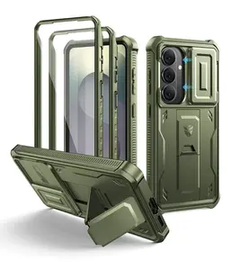 Dexnor 360 Kickstand Camprotector obal Samsung Galaxy S26, zelený